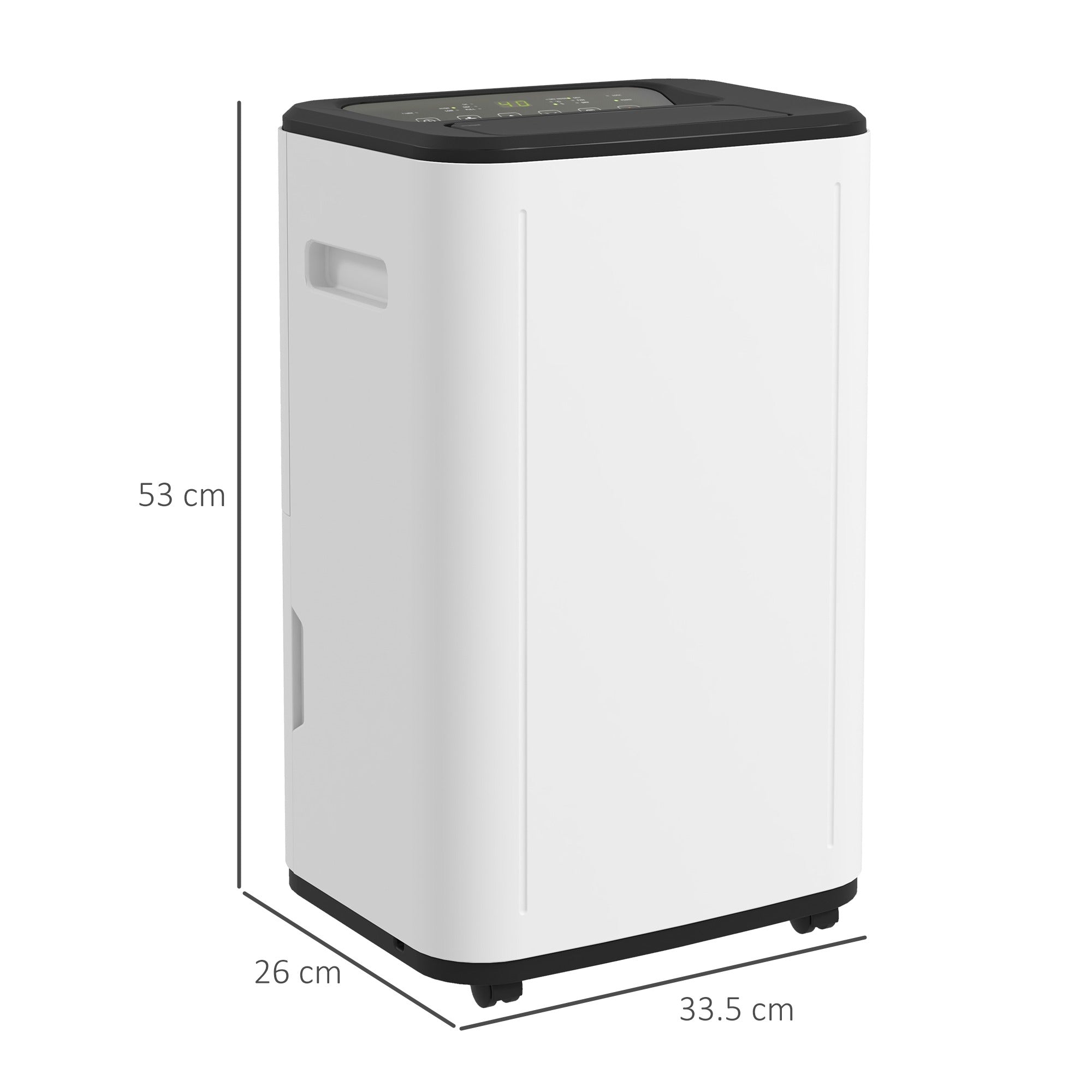 6000mL Portable Dehumidifier, 24H Timer, 20L/Day