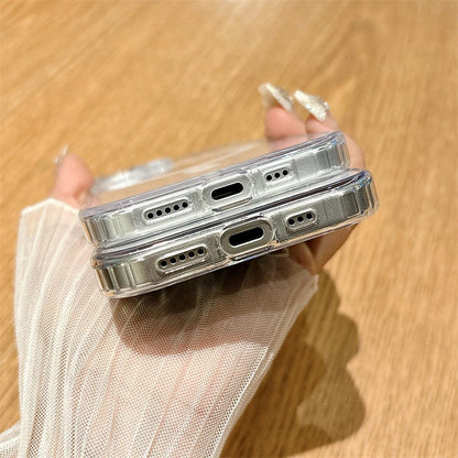 For Magsafe Magnetic Wireless Charge Clear Case For iPhone 16 15 14 13 12 Mini 11 Pro Max X XS XR 7 8 Plus Cover With Packaging